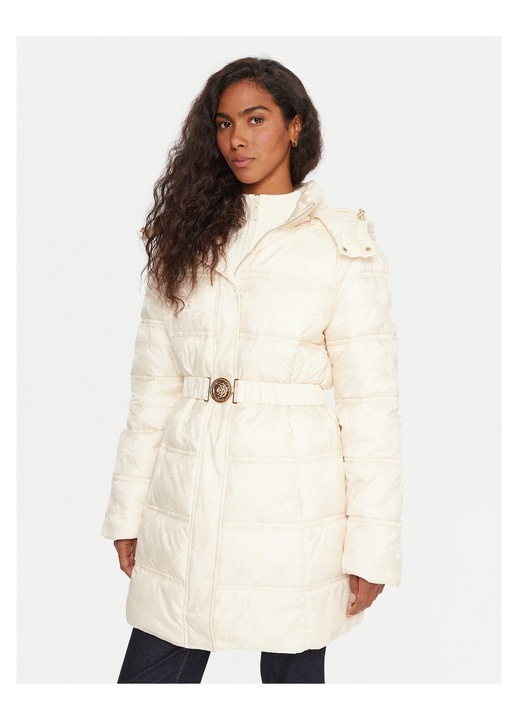 Geaca de iarna dama Guess, bej, 2XL INTL