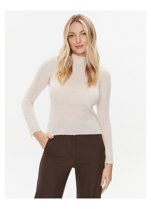 Pulover dama, Marella, slim fit, roz, lana/casmir, L INTL