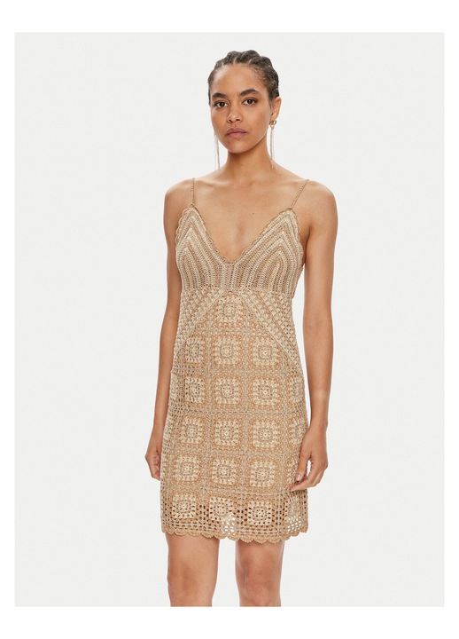 Rochie tricotata de dama, Twinset, bej