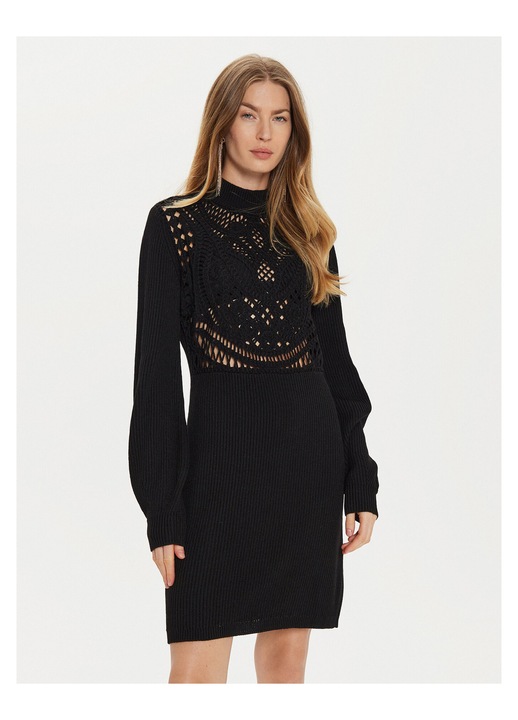 Rochie tricotata, de dama Twinset, neagra, M INTL