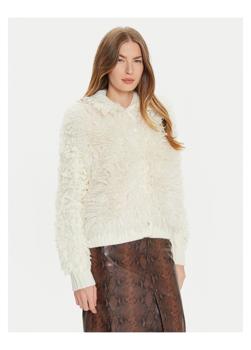 Pijamale dama, Twinset, blana artificiala, ecru