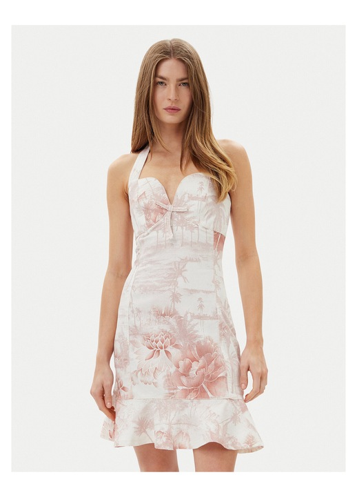 Rochie de vara pentru femei Guess, alba, roz, S INTL