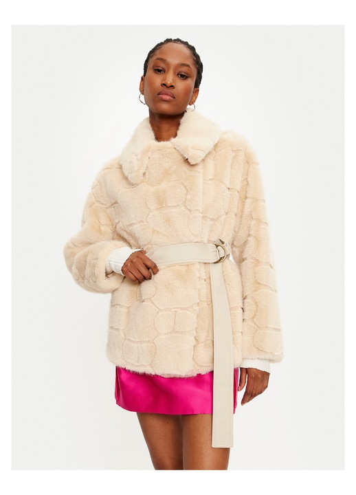 Blana artificiala de dama Twinset, bej, 50 EU