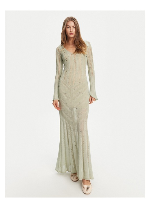 Rochie din tricot de dama Twinset, bej, 2XL INTL