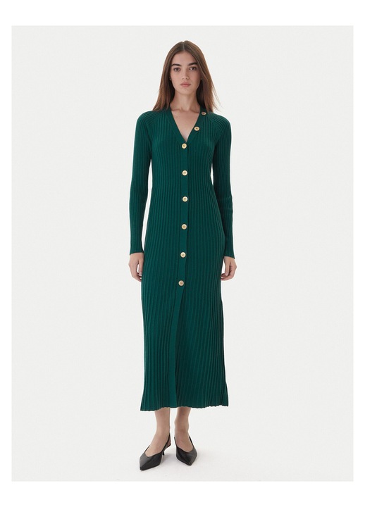 Rochie tricotata de dama Twinset, verde