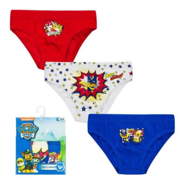 Szett 3 db alsónadrág, Mancs őrjárat, fiúknak, Kutyusok, 6-8 év