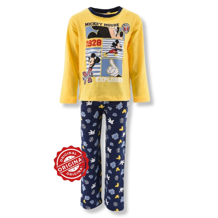 Pizsama Mickey Mouse Sárga, Sárga