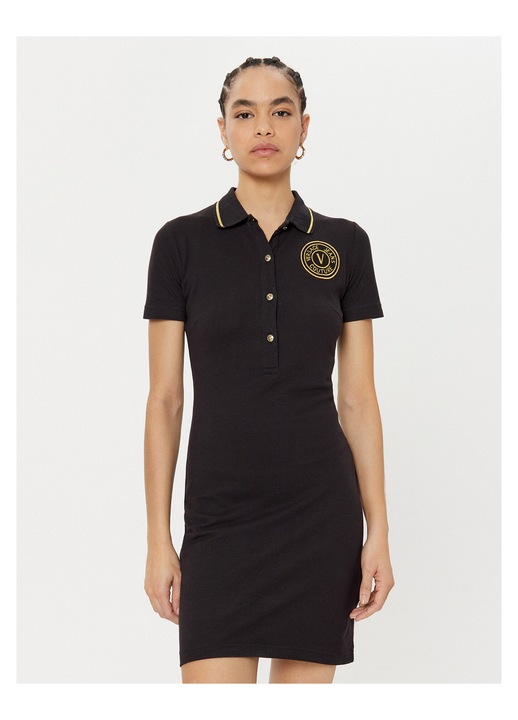 Rochie casual dama, Versace Jeans Couture, culoare neagra