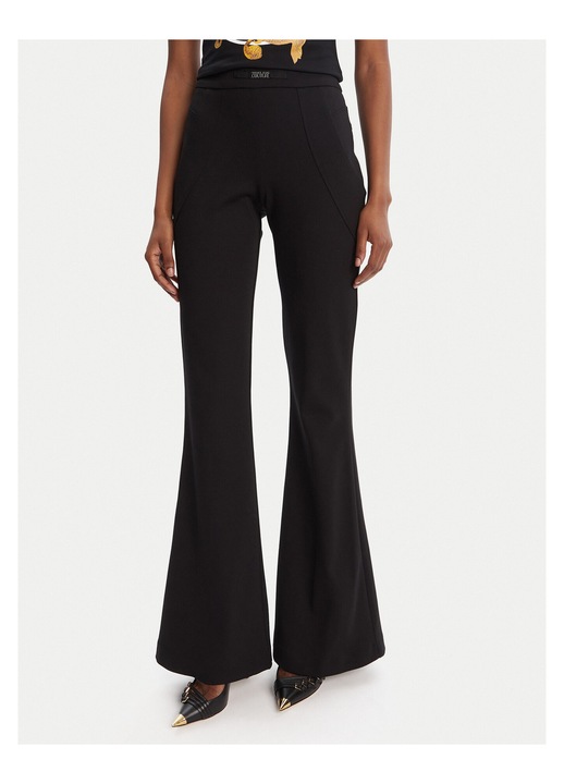 Pantaloni dama, Versace Jeans Couture, evazati, negru