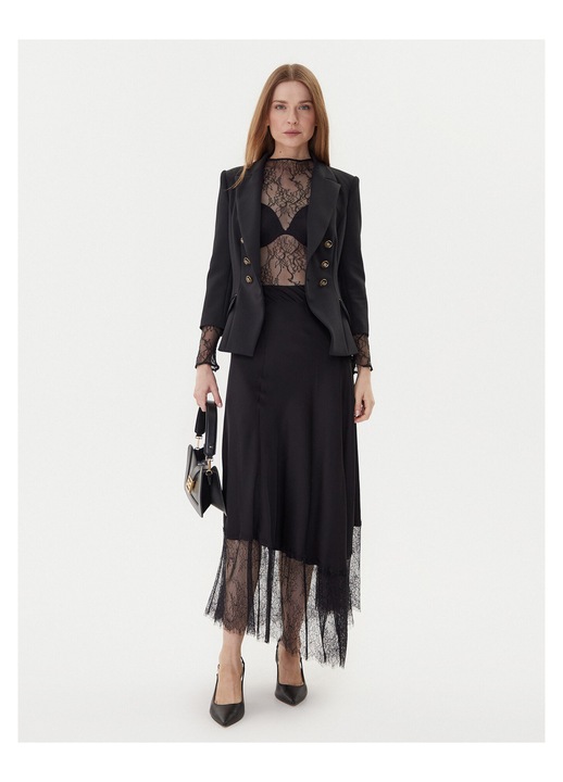 Fusta Midi de dama Twinset, negru, fabrica de calitate