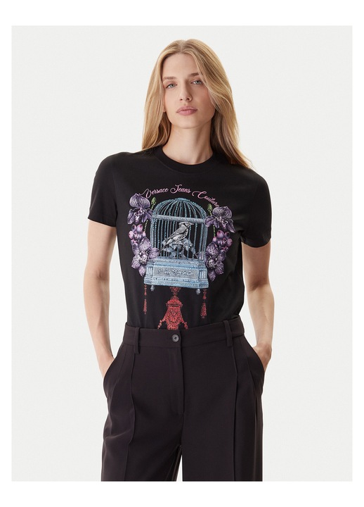 Tricou Versace Jeans Couture, negru