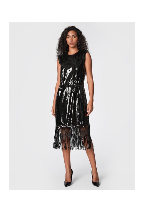 Rochie de cocktail pentru femei Twinset, negru, 38 EU