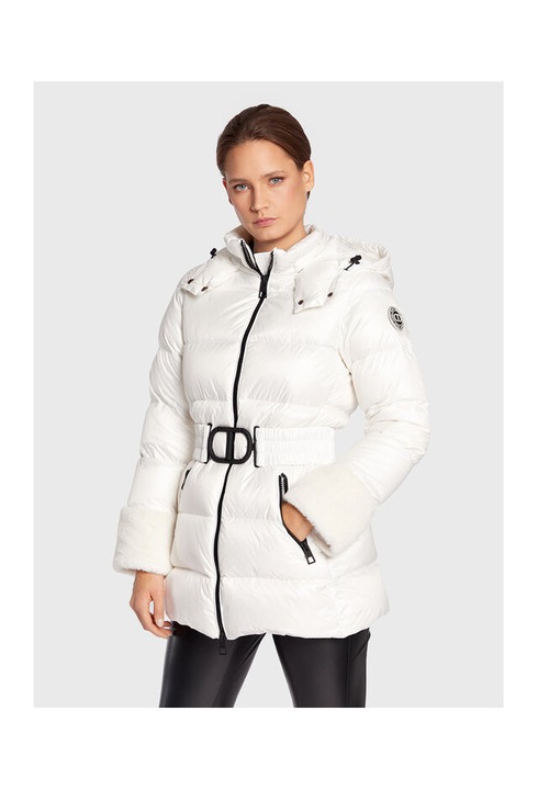 Geaca de puf dama Twinset, alb, Alb