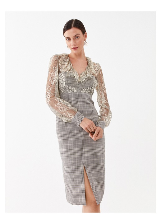 Rochie casual de dama Twinset, gri, 38 EU