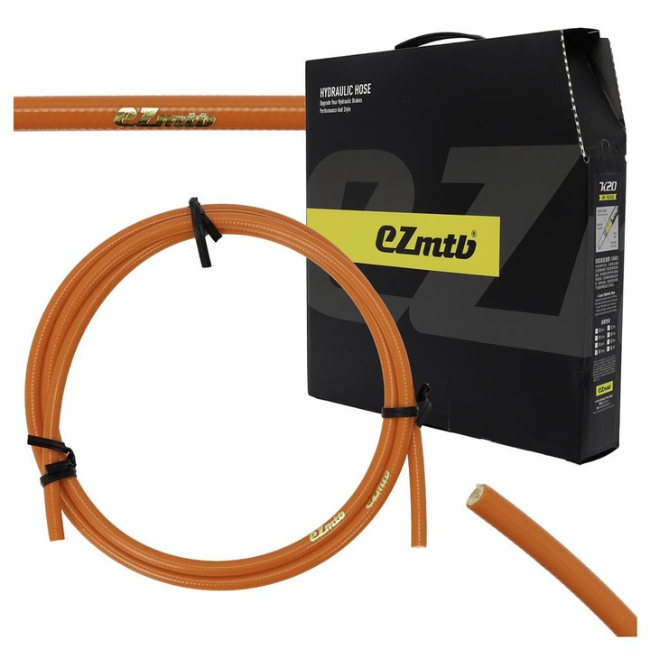 EZMTB Хидравличен спирачен кабел 1 м, оранжев, 4 слоя, заместител на SM-BH90