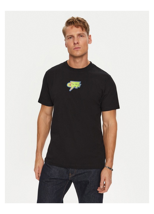 Tricou barbati Off White, negru, bumbac