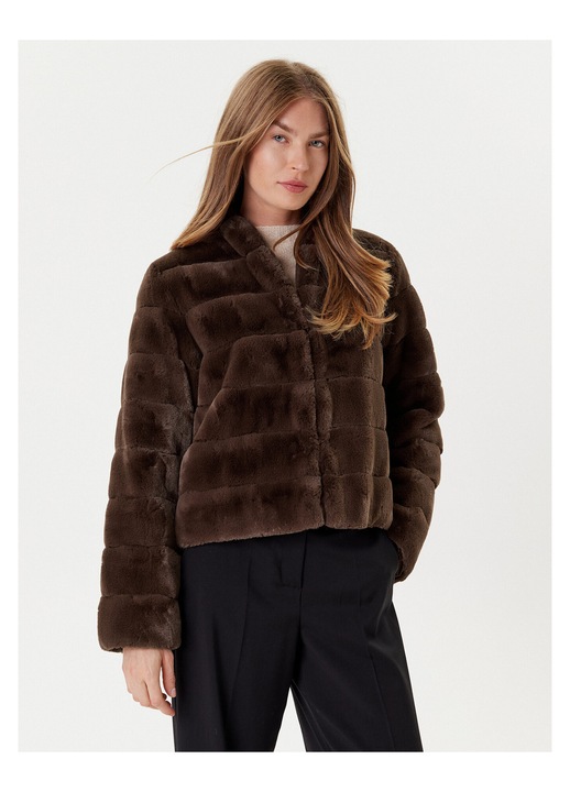 Blana artificiala pentru femei, marella, Poliester, 48 EU, Maro, 48 EU