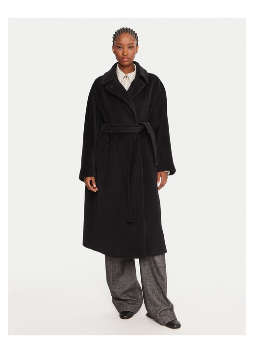 Palton de dama Marella, negru, lana