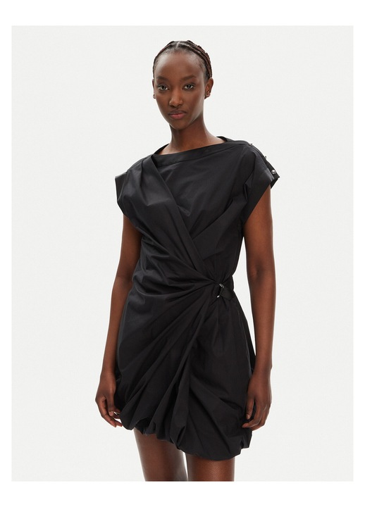 Rochie de cocktail 105215 A2LD, negru, L INTL