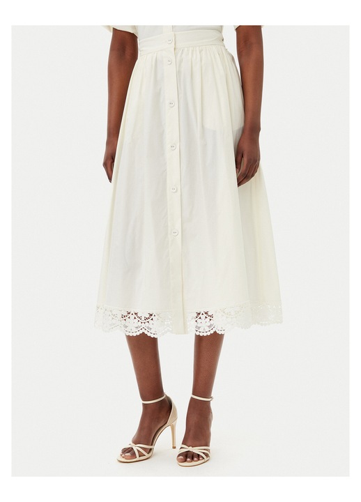 Fusta trapezoidala dama, Twinset, ecru