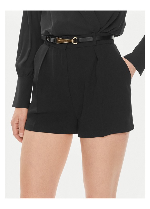 Pantaloni dama, Elisabetta Franchi, negru, scurti