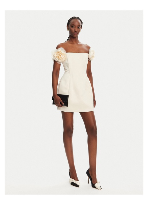 Rochie dama Elisabetta Franchi, ecru, 42 EU