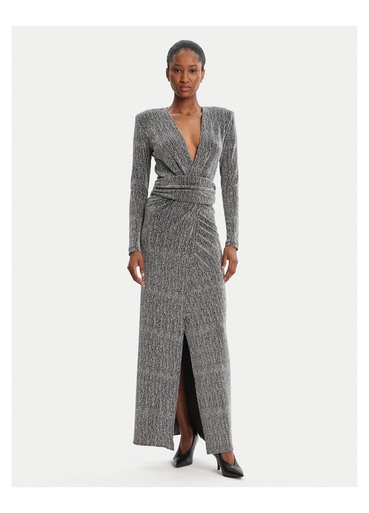 Rochie de seara de dama Simona Corsellini, argintie