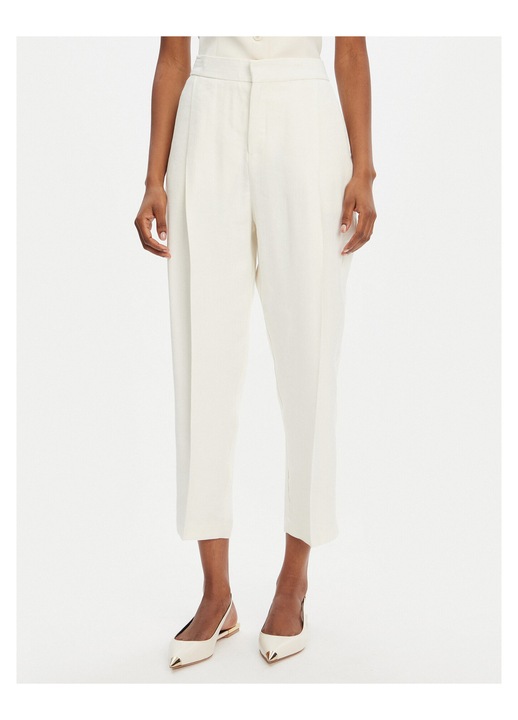 Pantaloni dama, Elisabetta Franchi, in, ecru, 46 EU