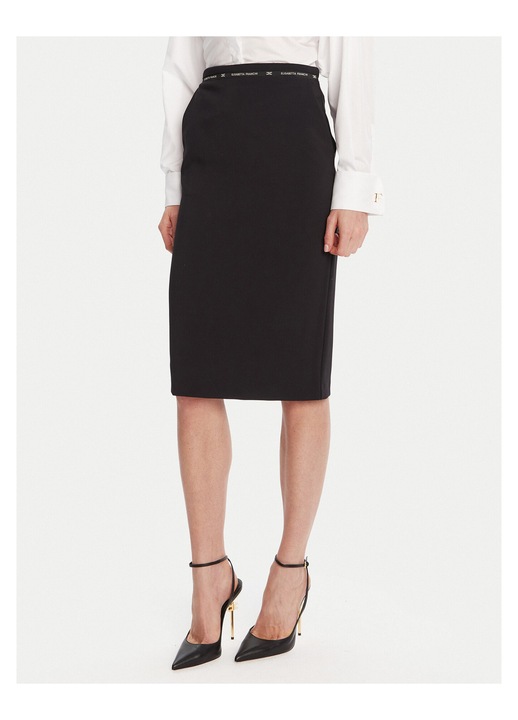 Fusta Midi Elisabetta Franchi, negru
