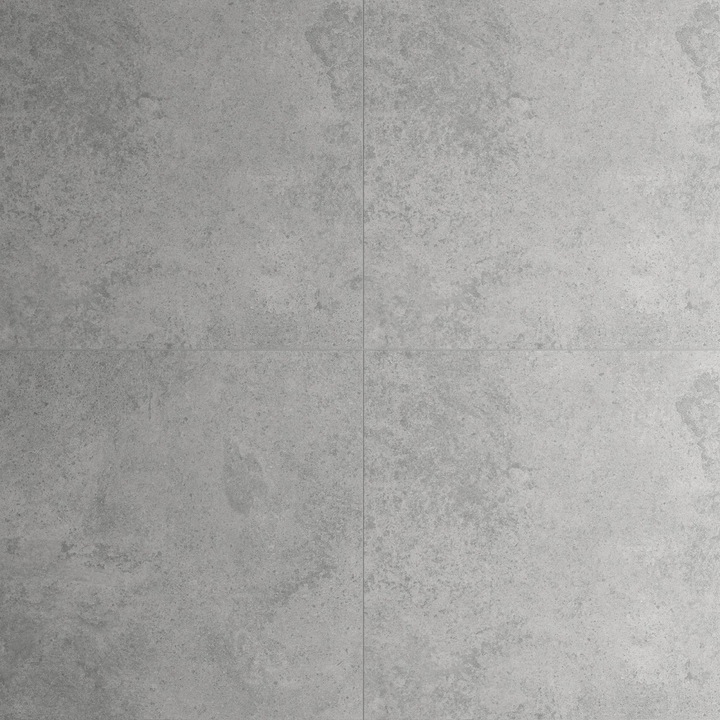 Gresie exterior / interior antiderapanta Glem Grey, 60 x 60 cm, mata, portelanata, rectificata, aspect ciment