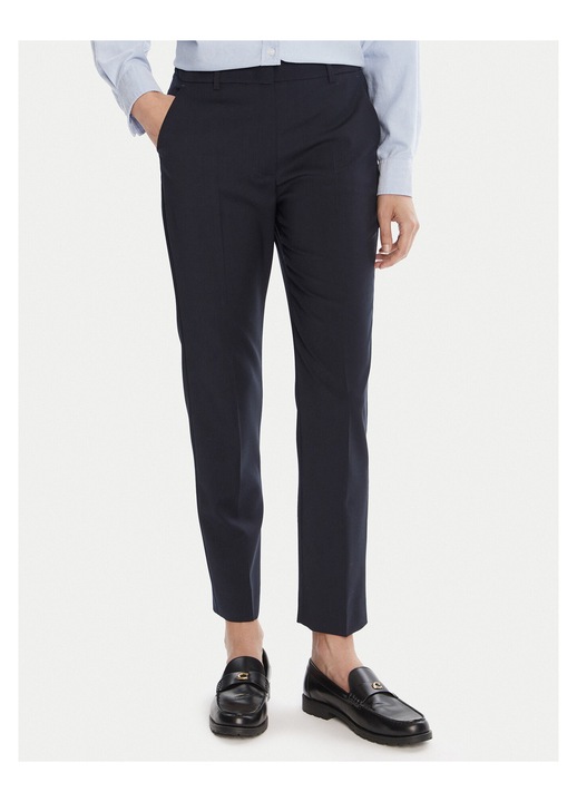 Pantaloni Weekend Max Mara, bleumarin, stofa