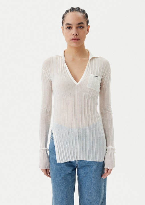 Bluza dama Pinko Rex Ford Polo 105151 A2LS, alb