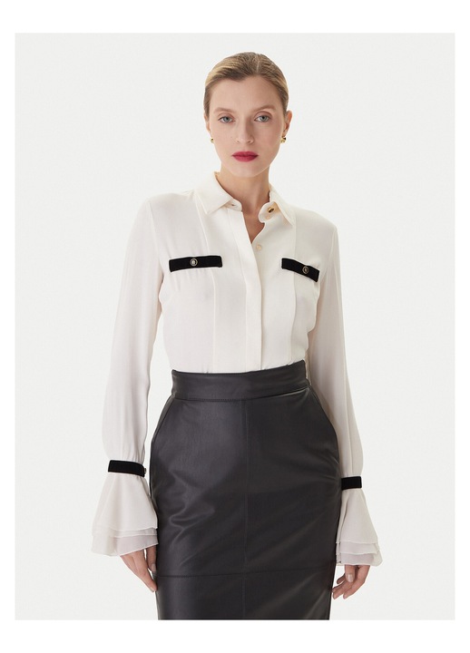 Camasa de dama Elisabetta Franchi, ecru