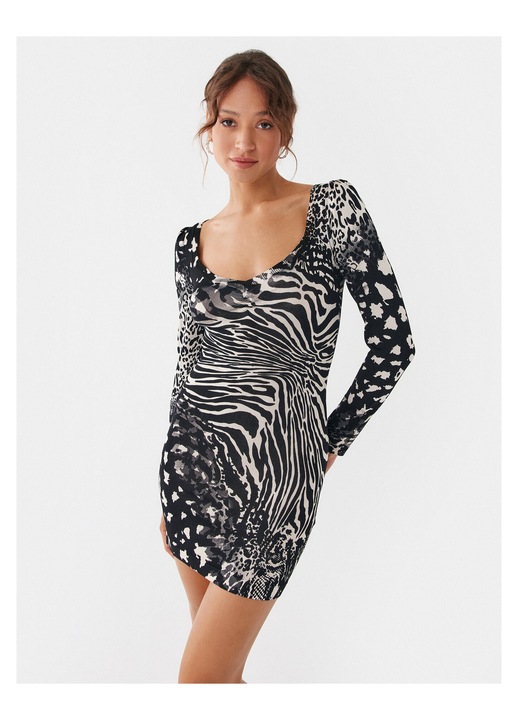 Rochie casual dama Liu Jo, negru, alb