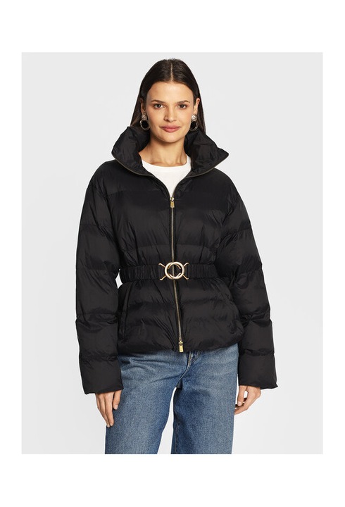 Geaca de iarna dama Pinko, negru, material rezistent, XL INTL