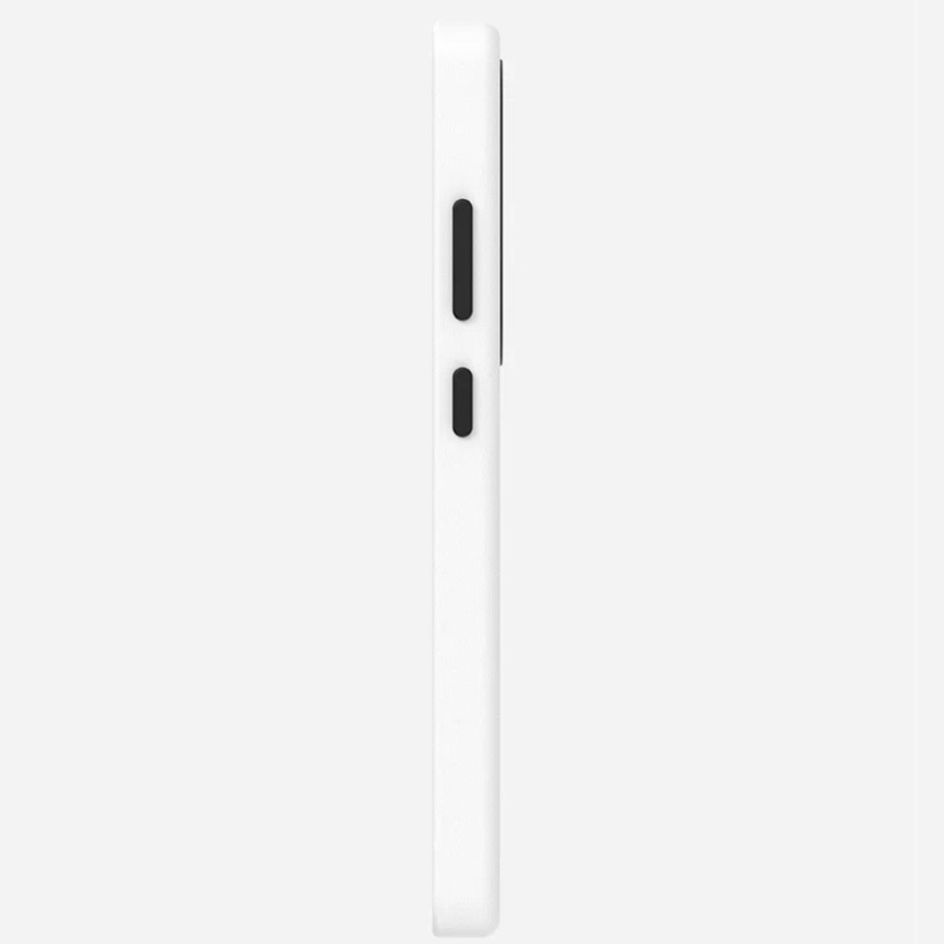 Husa pentru Samsung S25 Ultra, Aulumu Vegan Leather, Piele texturata, Ultra slim, Compatibila MagSafe, Racire activa CoolHyper, Butoane metalice, Protectie maxima, Alb
