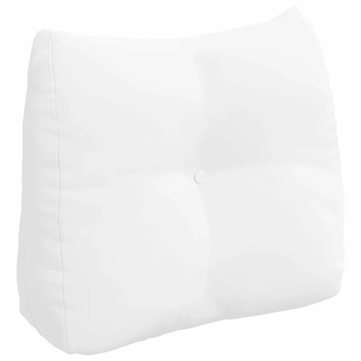 Perna pentru spate vidaXL, Alb, 60 x 24 x 50 cm, tesatura