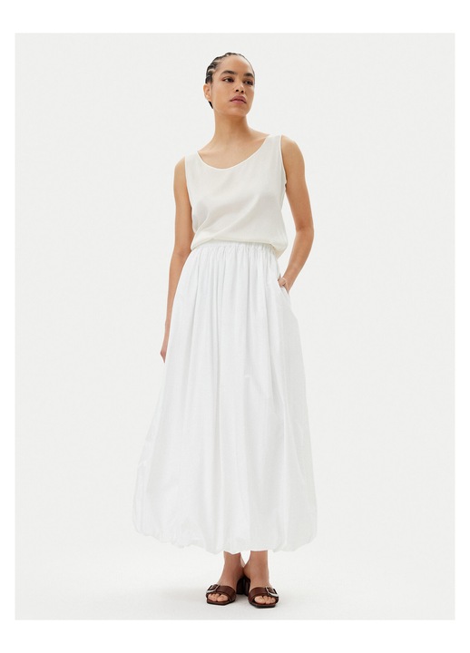 Fusta maxi Pinko, alb, femei