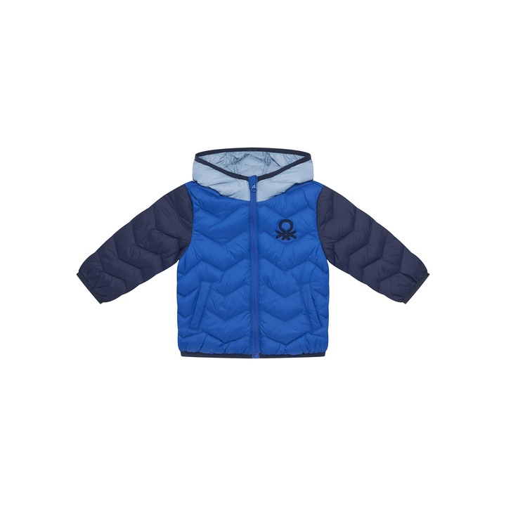 Geaca de iarna copii, United Colors of Benetton, albastru