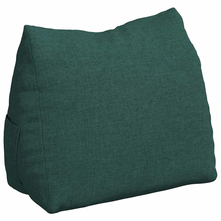 Perna pentru spate vidaXL, Verde inchis 45 x 20 x 35 cm tesatura