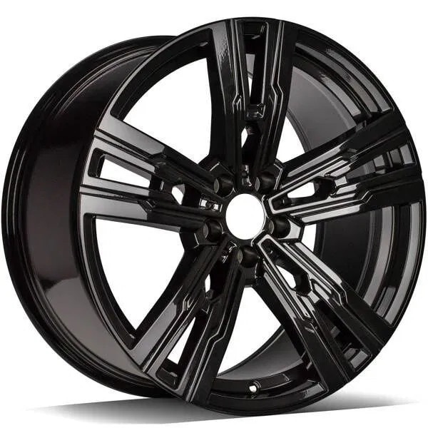 Euro Black R20 Set 4 Jante BMW R20 5x112 M908 Black Style, Seria 7, Seria 5, X6, X5 ...