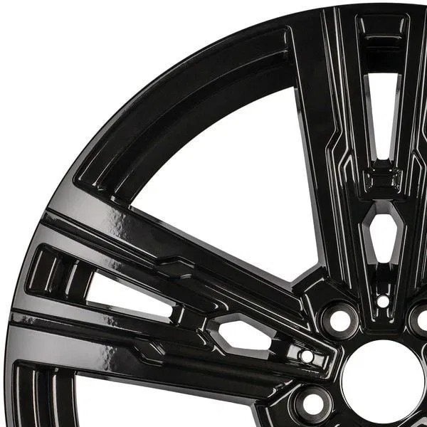 Euro Black R20 Set 4 Jante BMW R20 5x112 M908 Black Style, Seria 7, Seria 5, X6, X5 ...