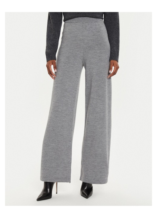 Pantaloni dama Weekend Max Mara, tricot, gri, XS INTL