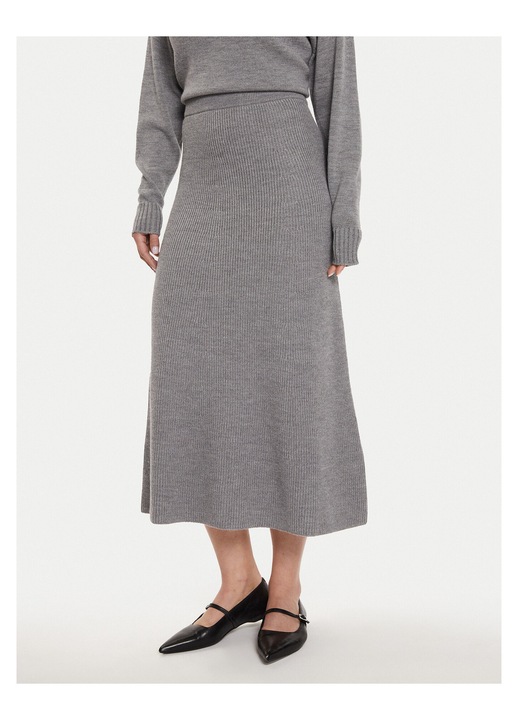 Fusta dama, Max Mara Leisure, gri deschis, XL INTL