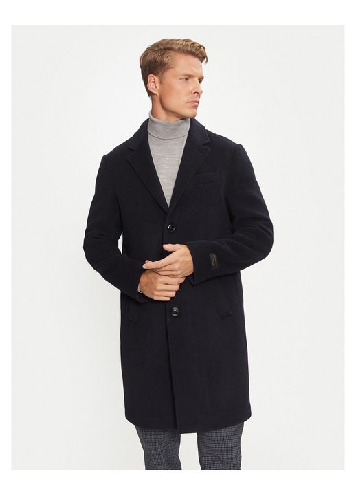 Palton pentru barbati, Liu Jo, bleumarin, lana, 50 EU