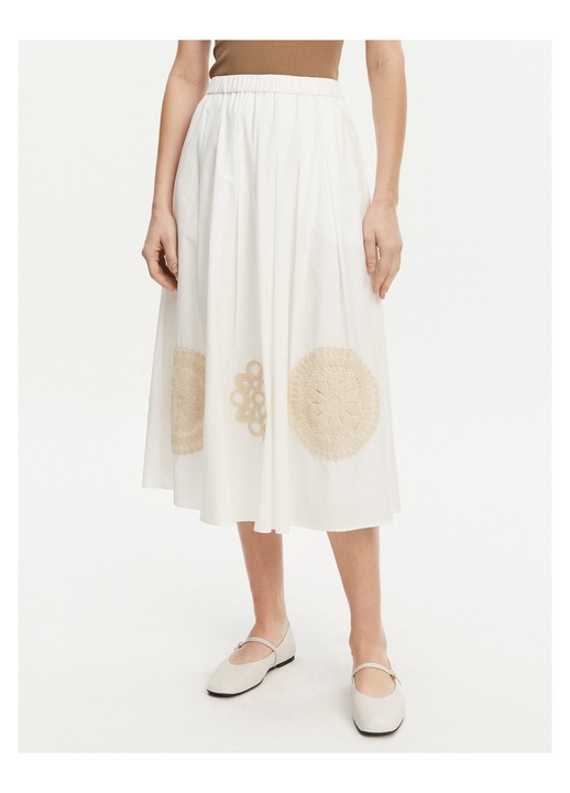 Fusta trapezoidala dama Weekend Max Mara, colorata, fabricata din materiale de calitate