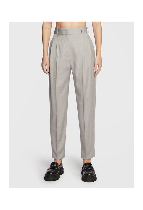Pantaloni cu talie inalta, Fabiana Filippi, gri
