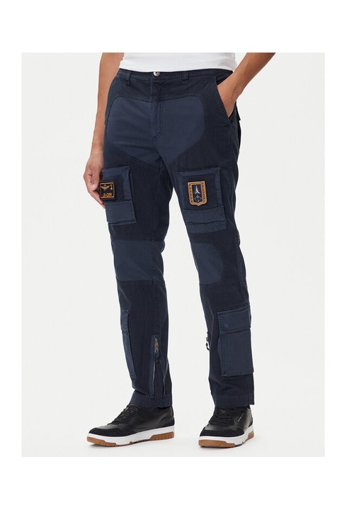 Pantaloni barbati Aeronautica Militare, bleumarin, material de calitate