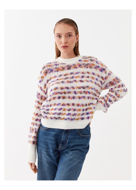 Pulover dama Pinko, multicolor, fabricat din materiale de calitate