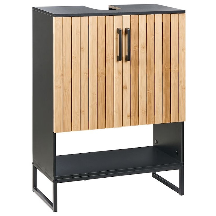 Masca lavoar Miscanti Lemn de bambus 60 cm Maro deschis